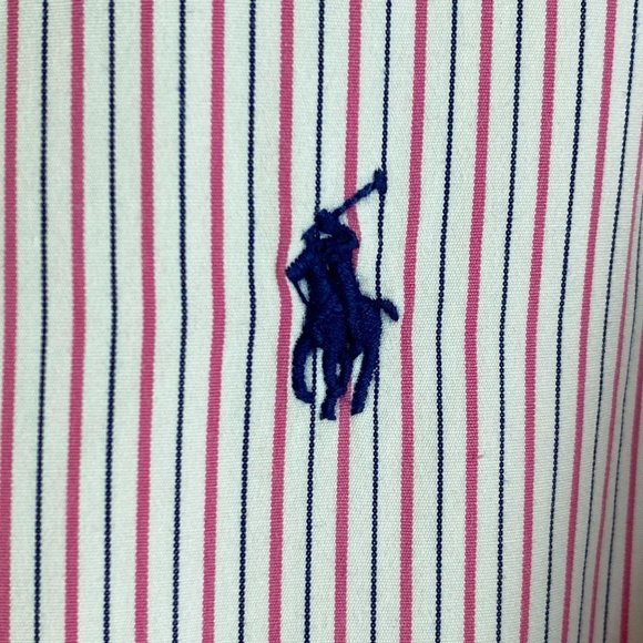 RALPH LAUREN Pink Stripe Shirt - Picture 2 of 7